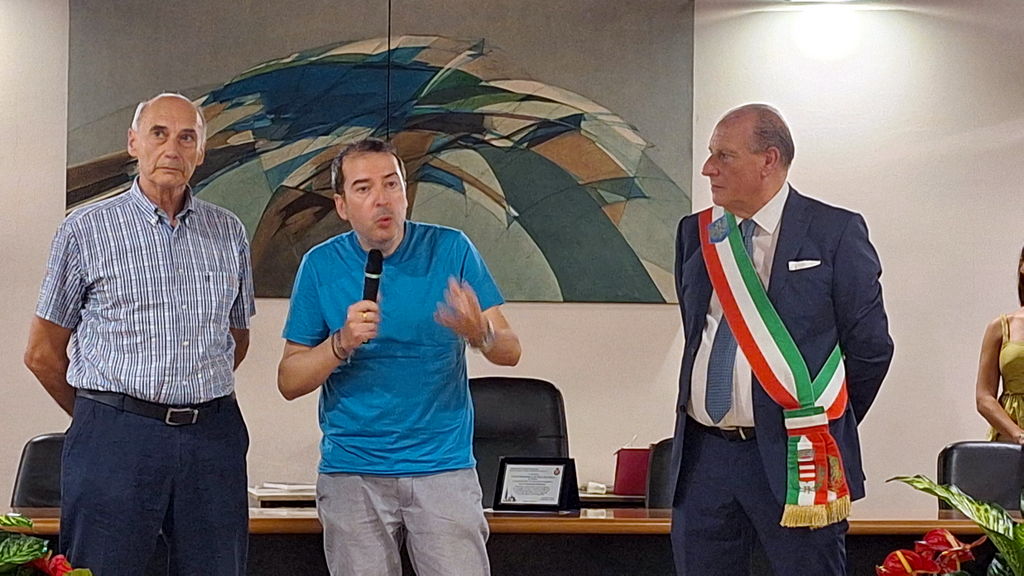 La presentazione del libro e dell'artista Virginio Pizzali